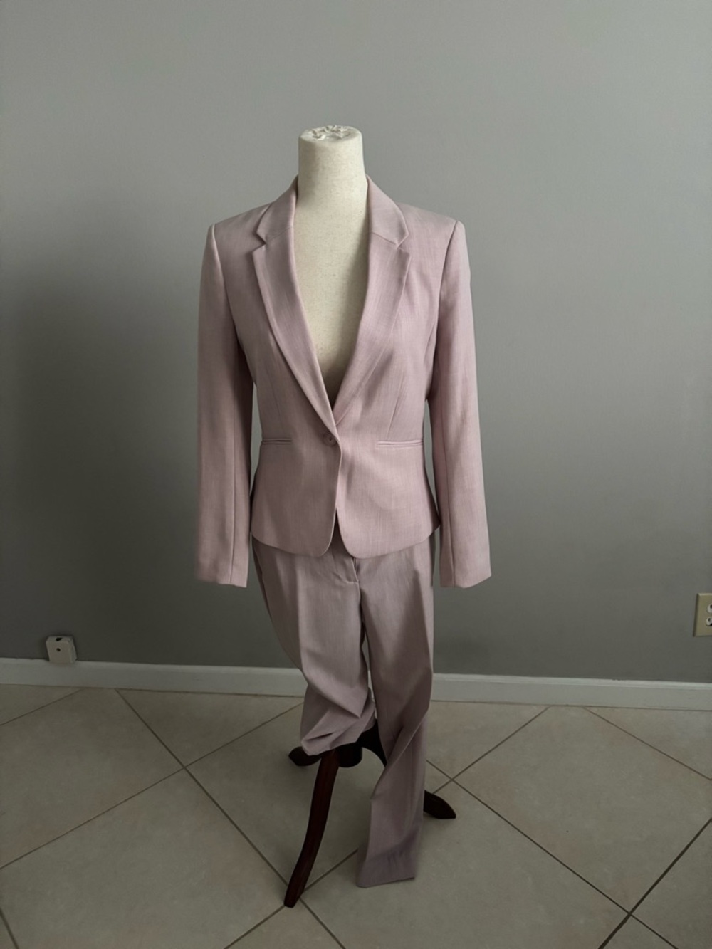 H&M Tailored Blush Pink Women's Suit Jacket & Pants